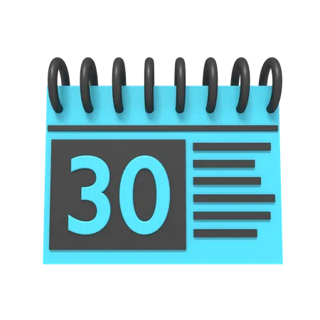 3 D Icon Of Calendar Planning 3D Icon