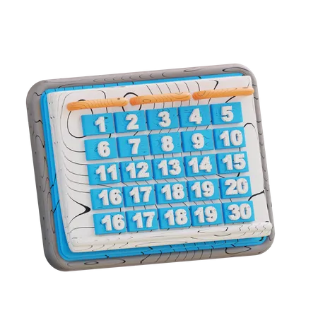 3 D Illustration Calendar 3D Icon