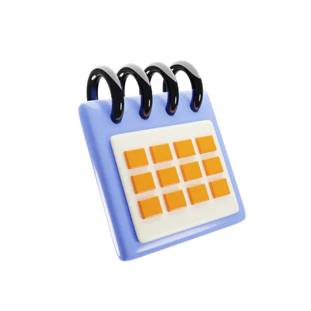 3 D Rendering Calendar Icon 3D Icon