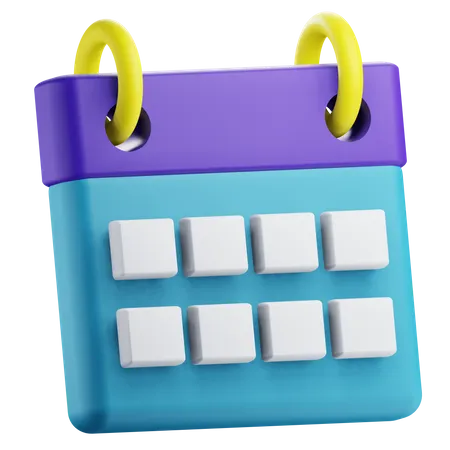 3 D Calendar Icon Illustration 3D Icon