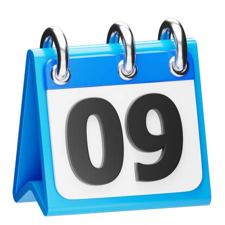 Calendar 9 3D Icon
