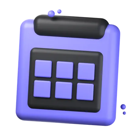 Calender 3 D Illustration Object 3D Icon