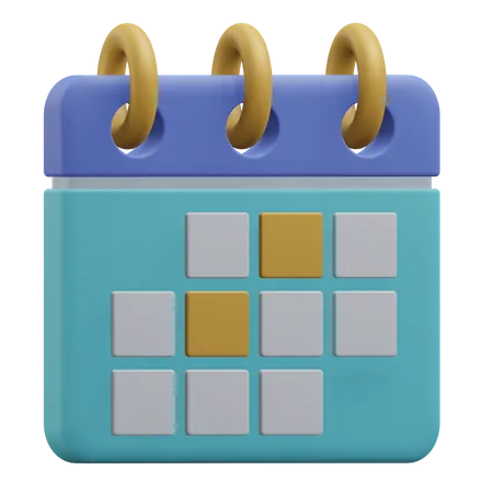 Calendar Calendar 3 D Icon Illustration With Transparent Background 3D Icon