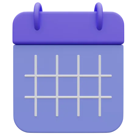 Calendar User Interface 3 D Illustration 3D Icon