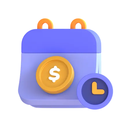 Transaction Schedule In 3 D Illustration 3D Icon