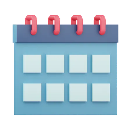 3 D Calendar Icon Illustration With Isolated Design 3D Icon