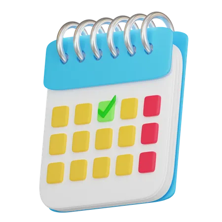 Education Calendar 3D Icon