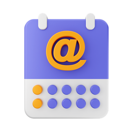 Calendar Address  3D Icon