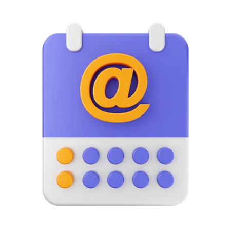 Calendar Address  3D Icon