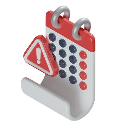 Calendar Alert  3D Icon