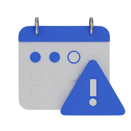 Calendar Alert  3D Icon