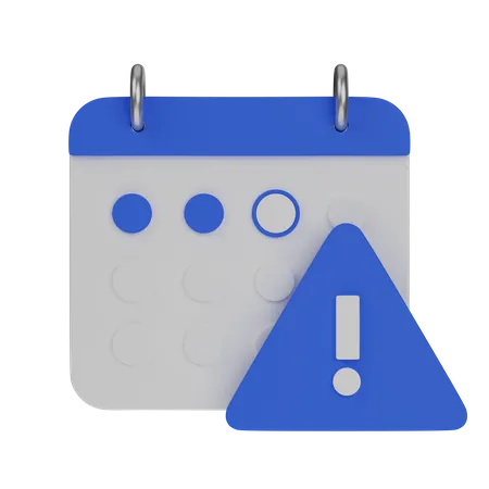 Calendar Alert  3D Icon