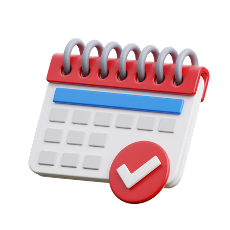 Calendar Available  3D Icon