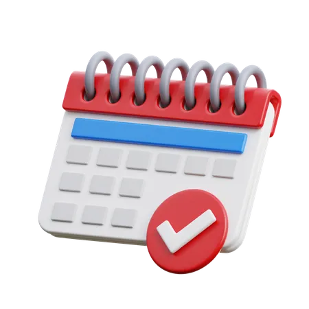 Calendar Available  3D Icon