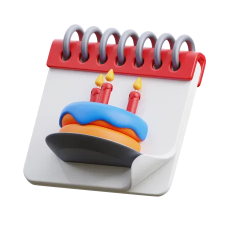Calendar Birthday 3D Icon