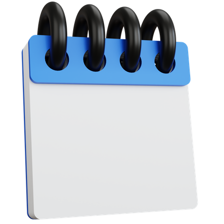 Calendar Blank  3D Icon