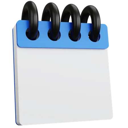 Calendar Blank  3D Icon