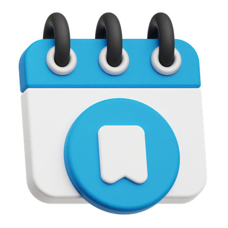 Calendar Bookmark  3D Icon