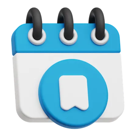 Calendar Bookmark  3D Icon