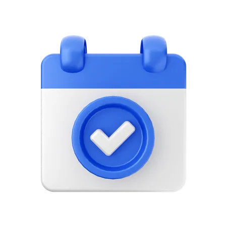 Calendar Check  3D Icon