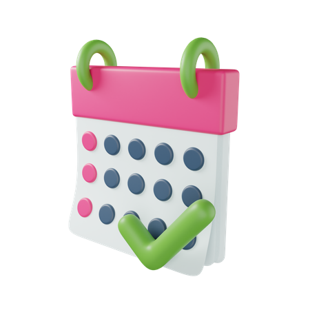 Calendar Check  3D Icon