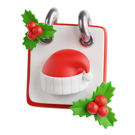 Calendar Christmas  3D Icon