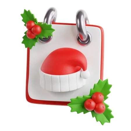 Calendar Christmas  3D Icon