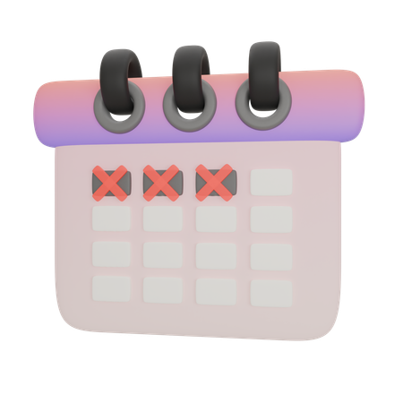 Calendar Daily Target Schedule Not Implemented  3D Icon