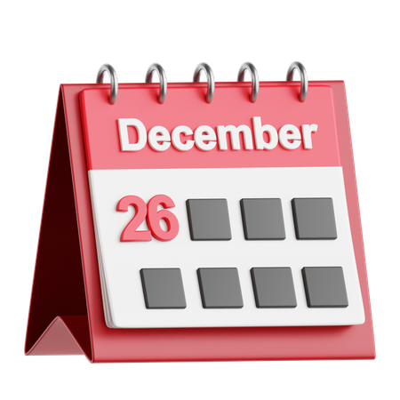Calendar Date  3D Icon