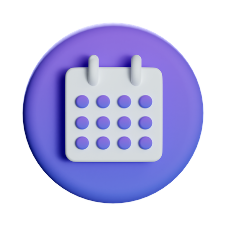 Calendar Date  3D Icon