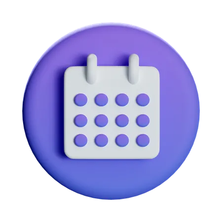 Calendar Date  3D Icon