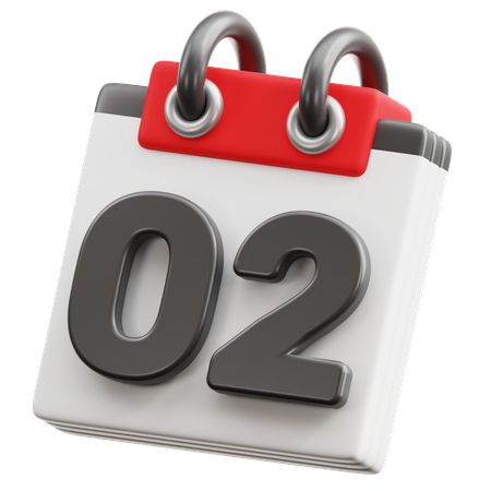 Calendar Date 2  3D Icon