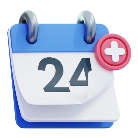 Calendar day 24  3D Icon