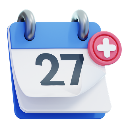 Calendar day 27  3D Icon