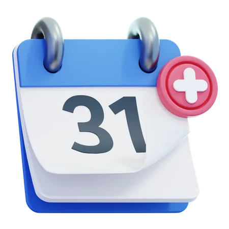 Calendar day 31  3D Icon