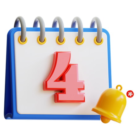 暦日4日目  3D Icon