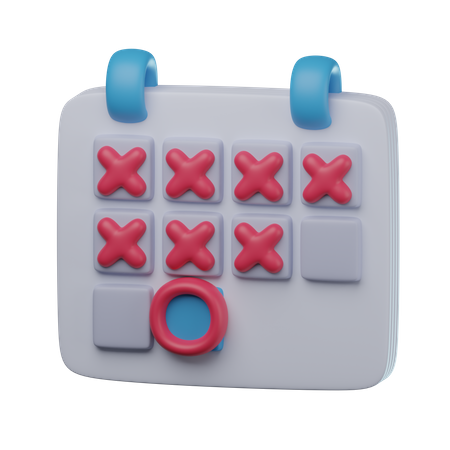 Calendar Deadline  3D Icon