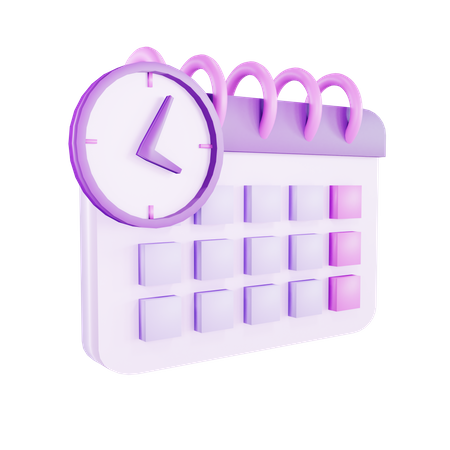 Calendar Deadline  3D Illustration