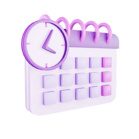 Calendar Deadline  3D Illustration