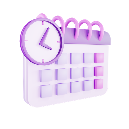Calendar Deadline 3D Illustration