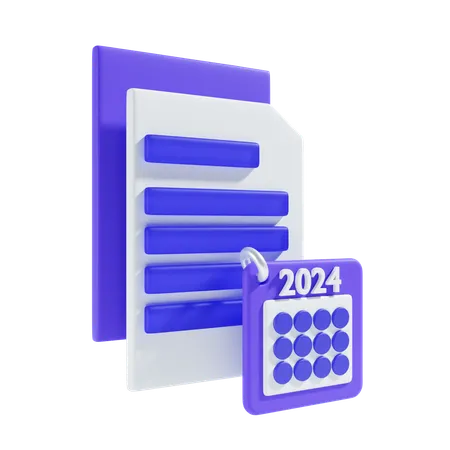 Calendar file  3D Icon