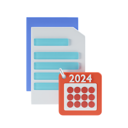 Calendar file  3D Icon