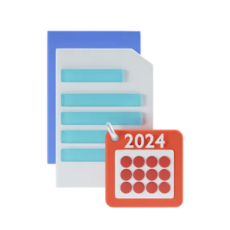 Calendar file  3D Icon