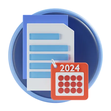 Calendar file  3D Icon