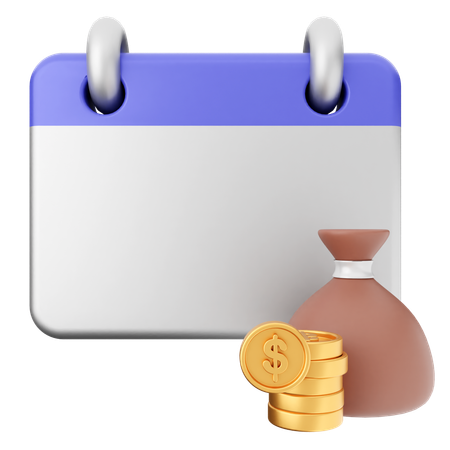 Calendar Finance  3D Icon