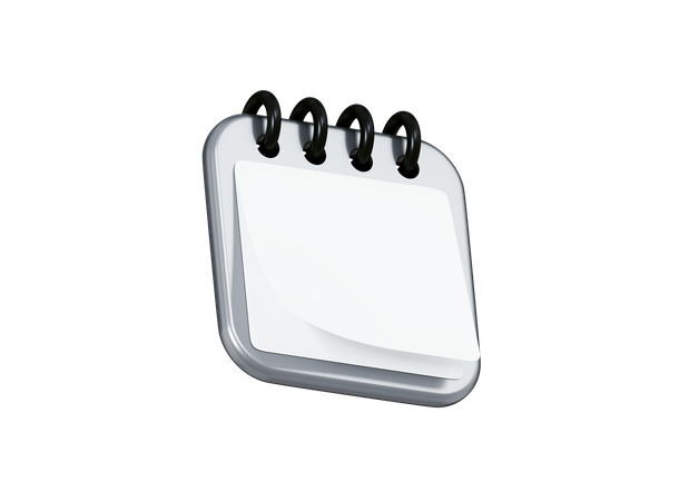 Calendar Flipping  3D Icon
