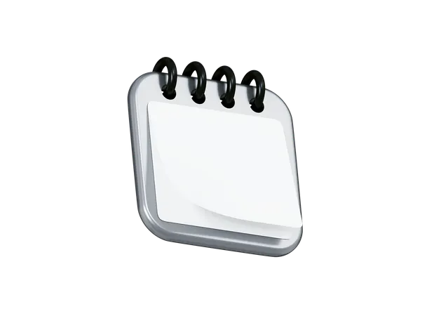 Calendar Flipping  3D Icon