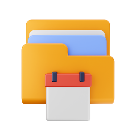 Calendar Folder  3D Icon