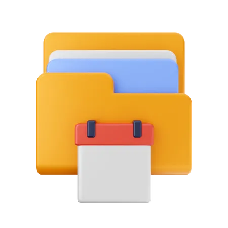 Calendar Folder  3D Icon