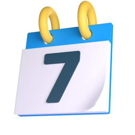 Calendar for School  3D Icon